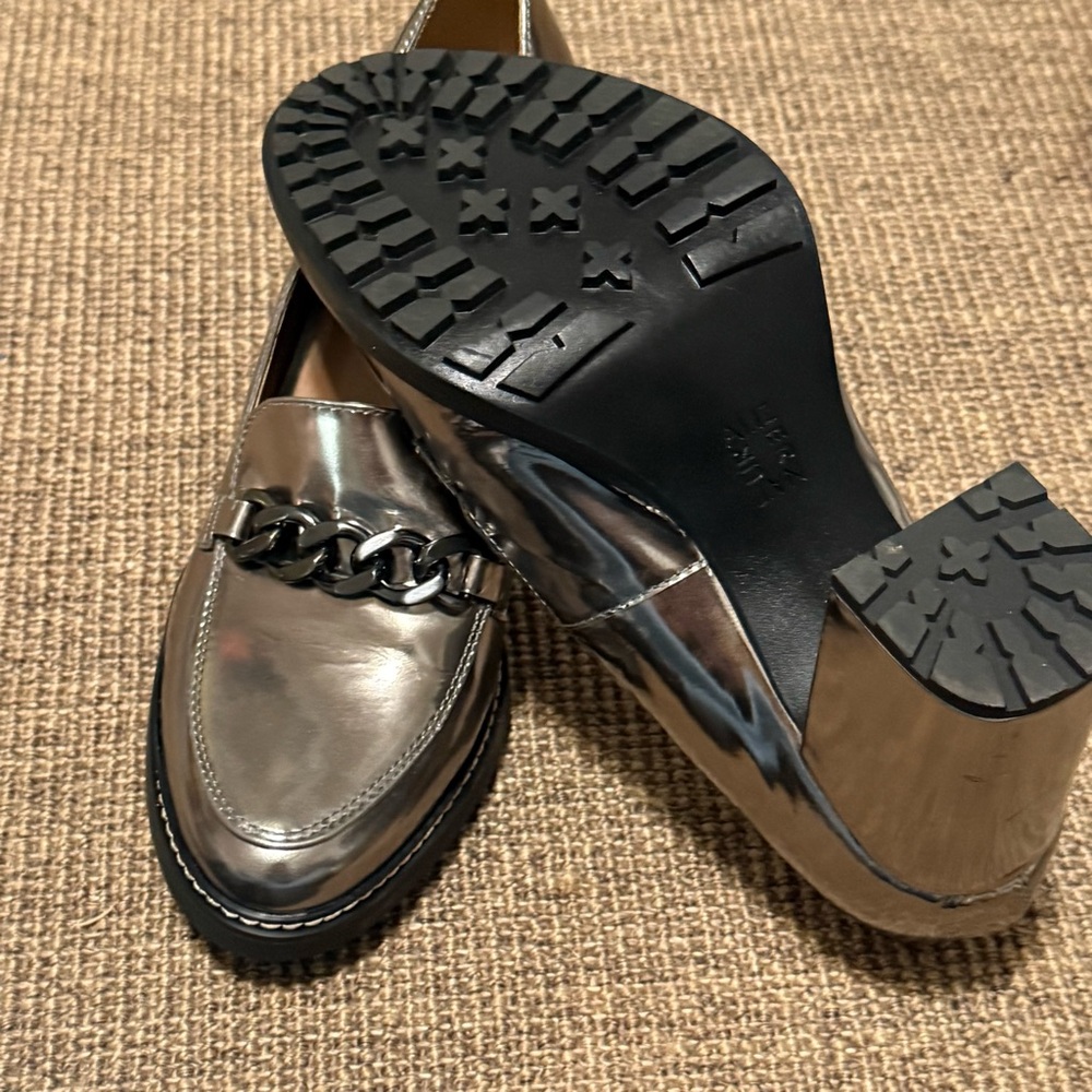 Naturalizer Callie Moc Leather Slip on Loafer Heels - Picture 9 of 9
